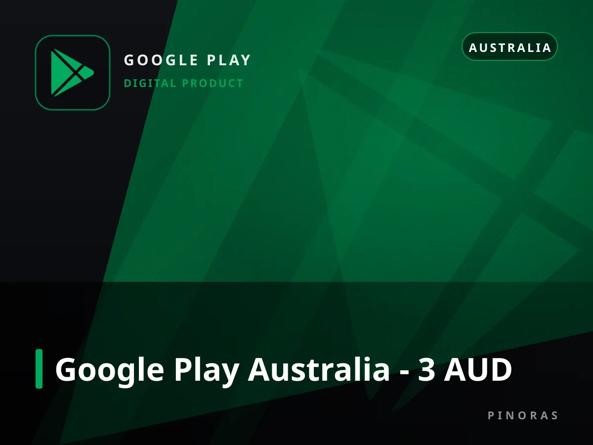 Google Play Australia - 3 AUD — Pinoras