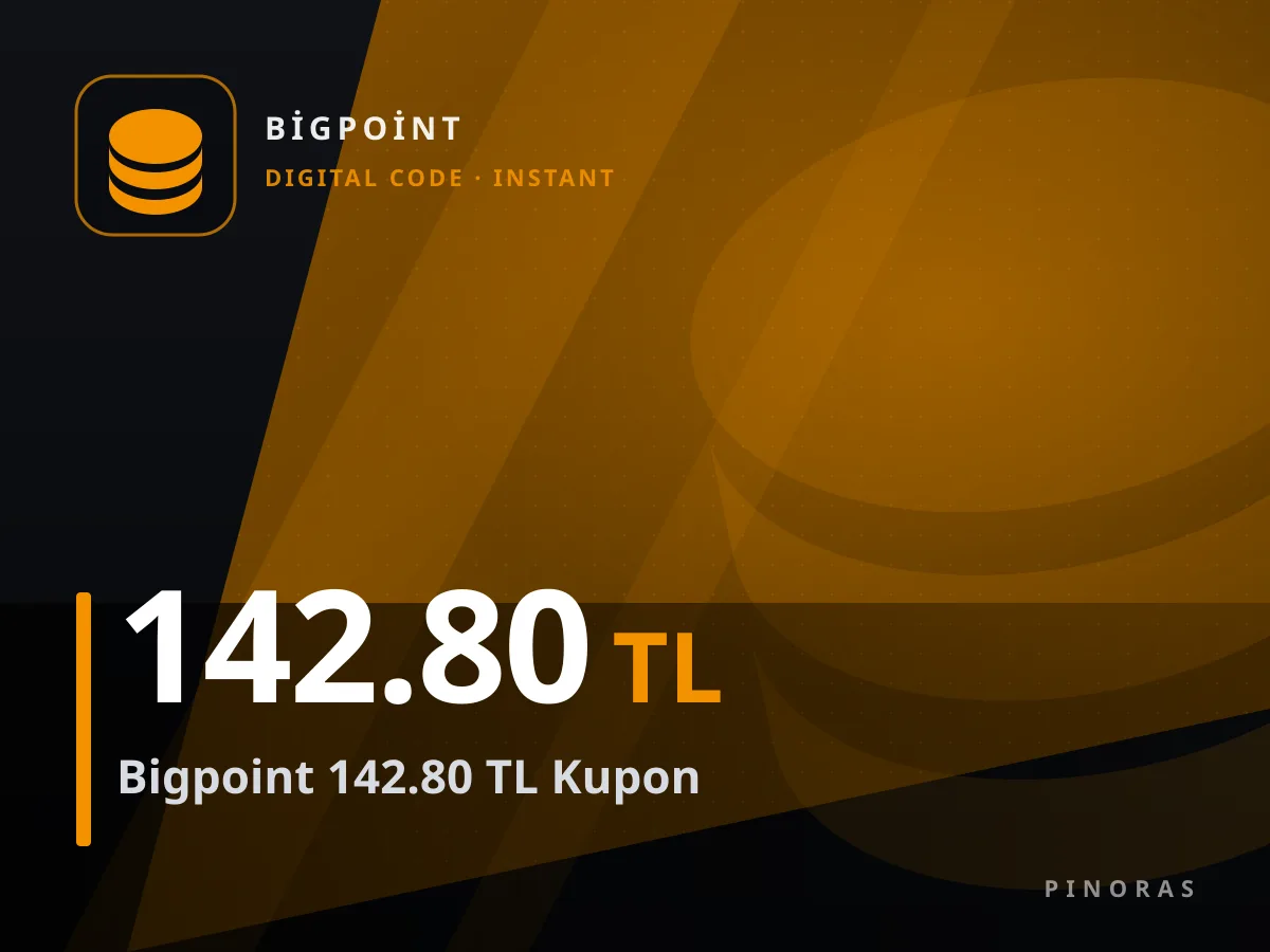 Bigpoint 142.80 TL Kupon — Pinoras