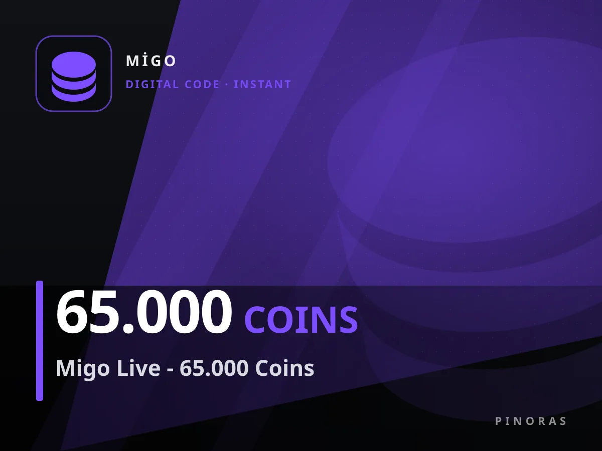 Migo Live - 65.000 Coins — Pinoras