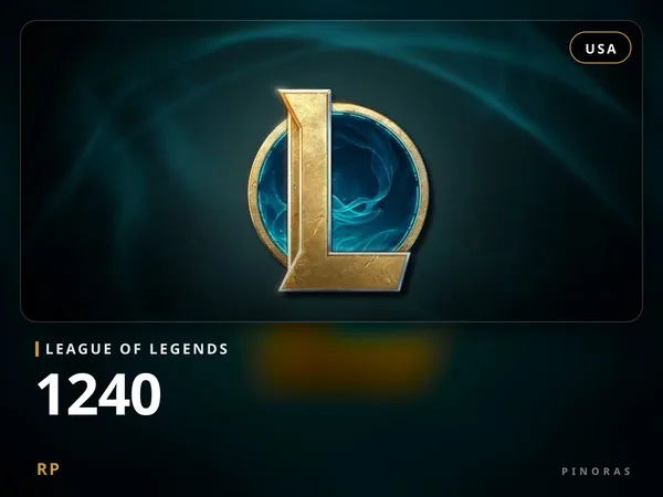 League of Legends 10 USD - 1240 RP