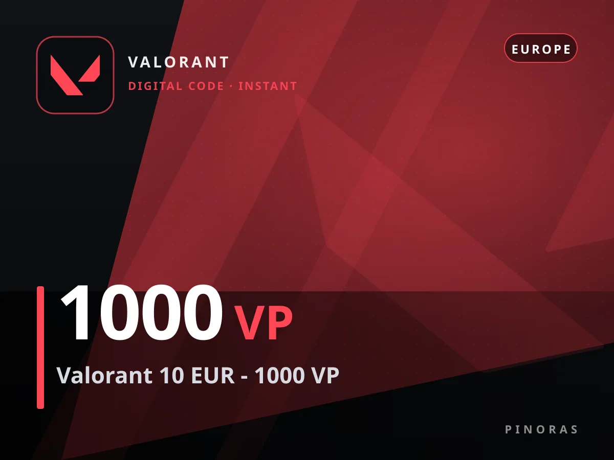 Valorant 10 EUR - 1000 VP — Pinoras