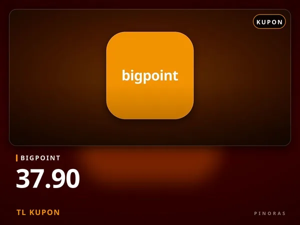 Bigpoint 37.90 TL Kupon