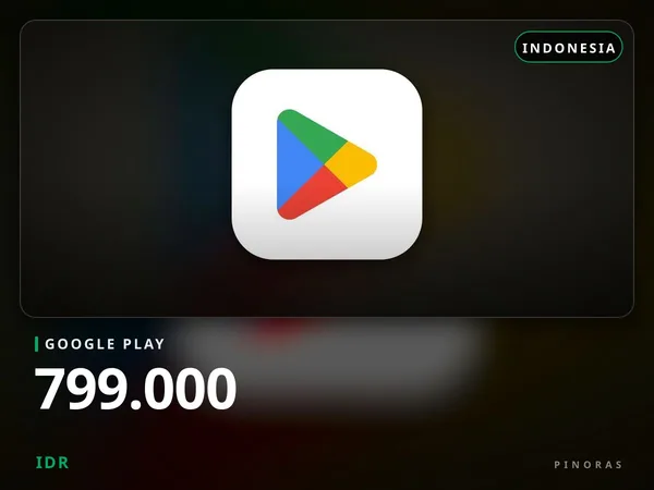 Google Play Indonesia - 799.000 IDR