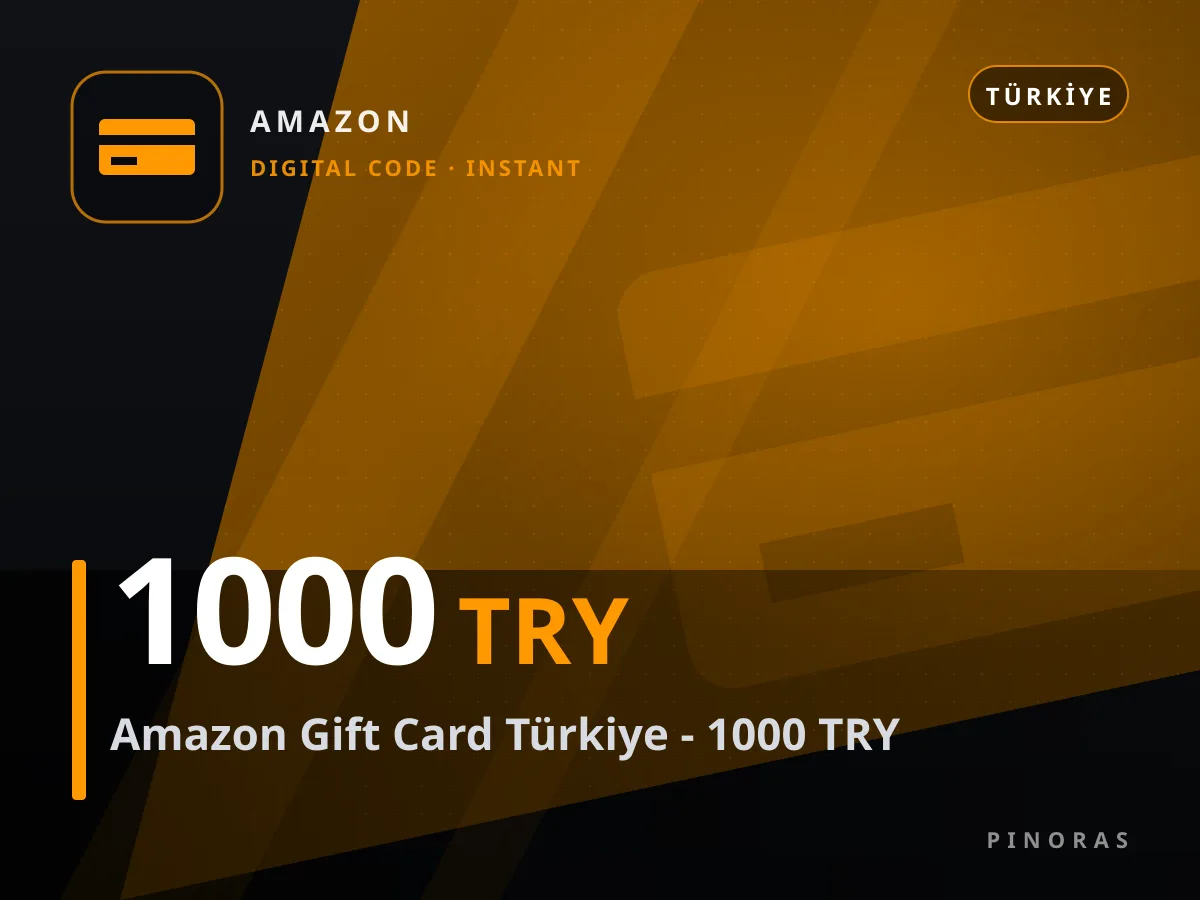 Amazon Gift Card Türkiye - 1000 TRY — Pinoras