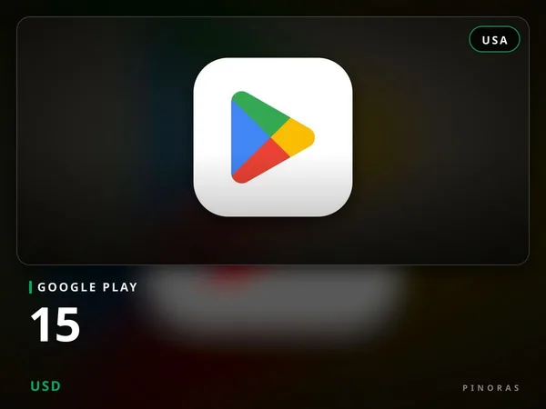Google Play USA - 15 USD