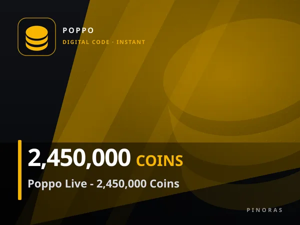 Poppo Live - 2,450,000 Coins