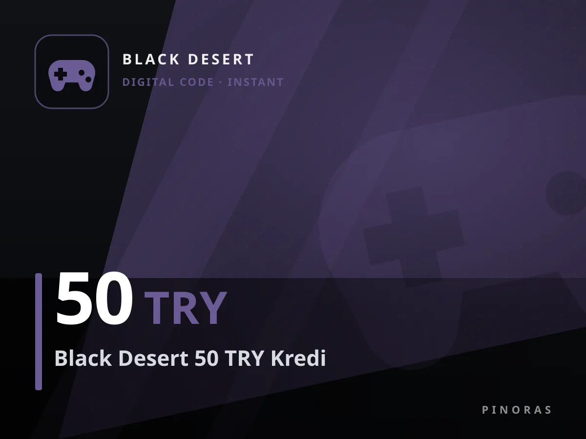 Black Desert 50 TRY Kredi — Pinoras