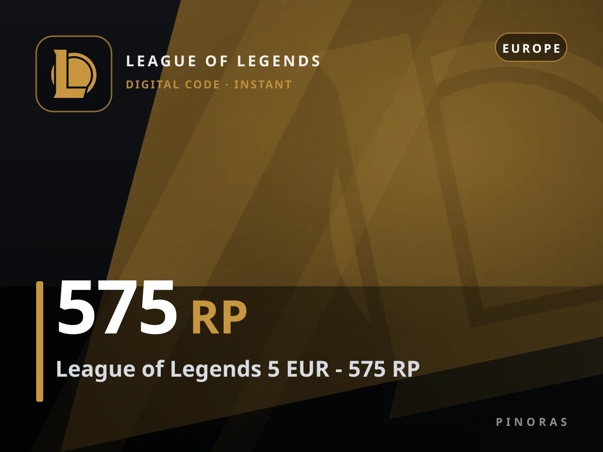 League of Legends 5 EUR - 575 RP — Pinoras