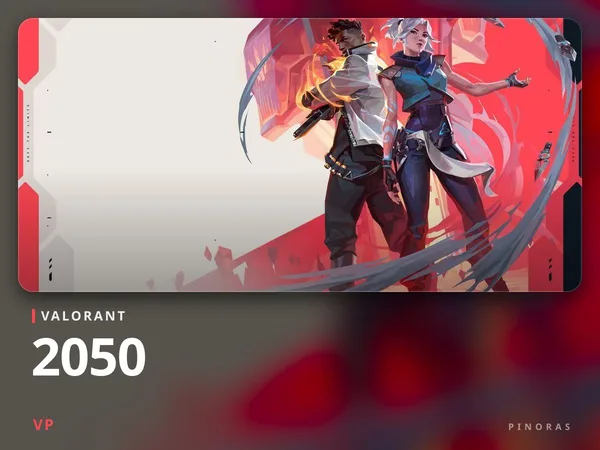 Valorant 20 USD - 2050 VP