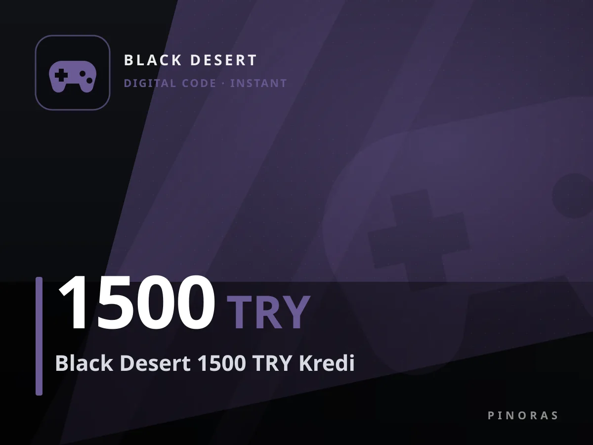 Black Desert 1500 TRY Kredi — Pinoras