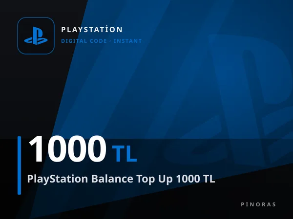 PlayStation Balance Top Up 1000 TL