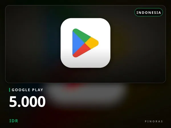 Google Play Indonesia - 5.000 IDR