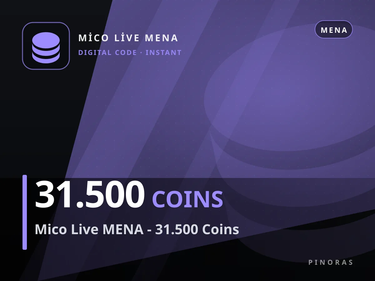 Mico Live MENA - 31.500 Coins — Pinoras