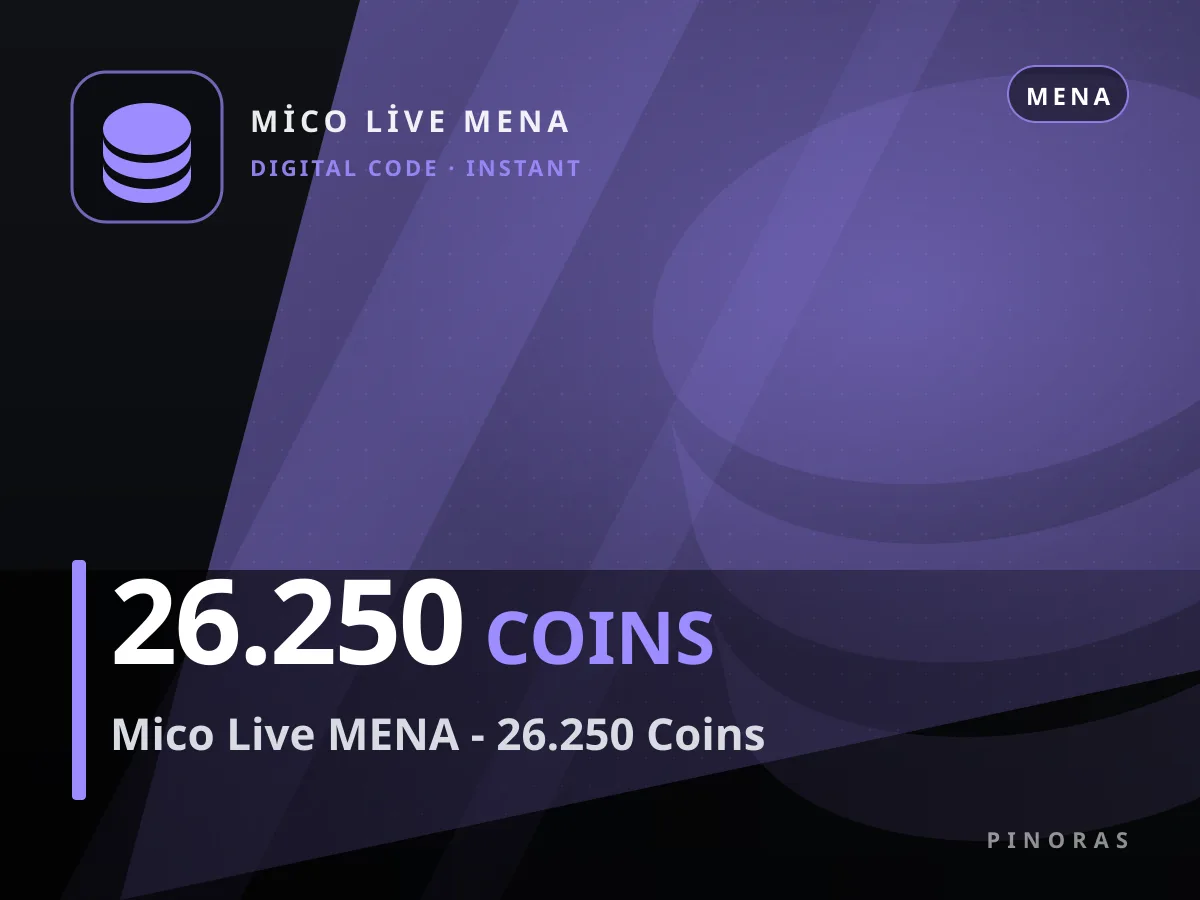 Mico Live MENA - 26.250 Coins — Pinoras