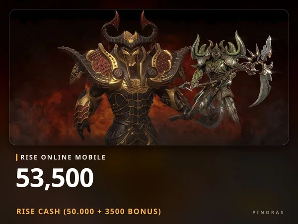 Rise Online Mobile 53500 Rise Cash (50.000 + 3500 Bonus)