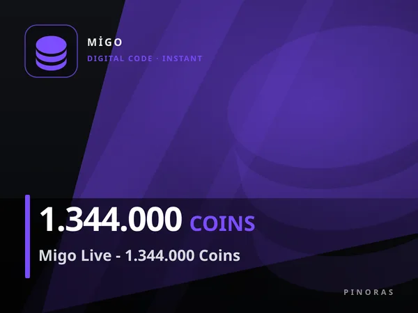 Migo Live - 1.344.000 Coins