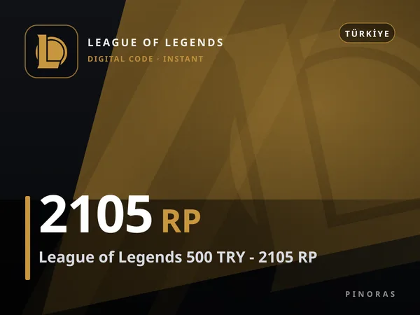 League of Legends 500 TRY - 2105 RP