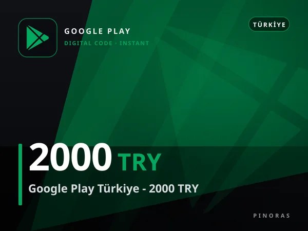 Google Play Türkiye - 2000 TRY