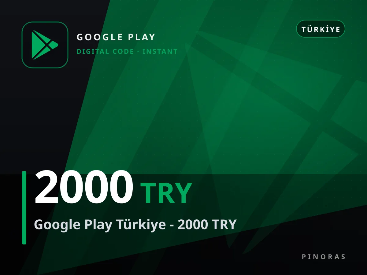 Google Play Türkiye - 2000 TRY — Pinoras
