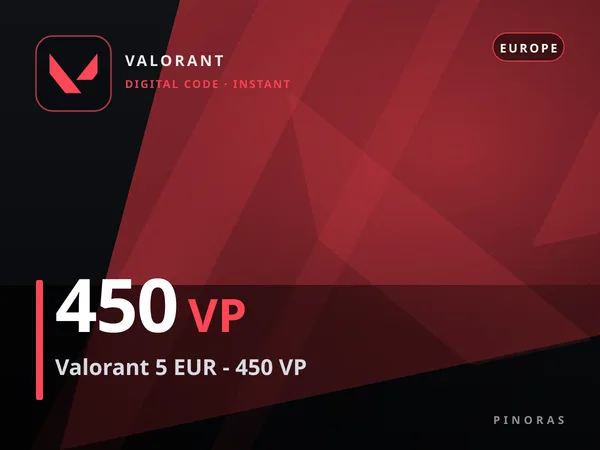 Valorant 5 EUR - 450 VP