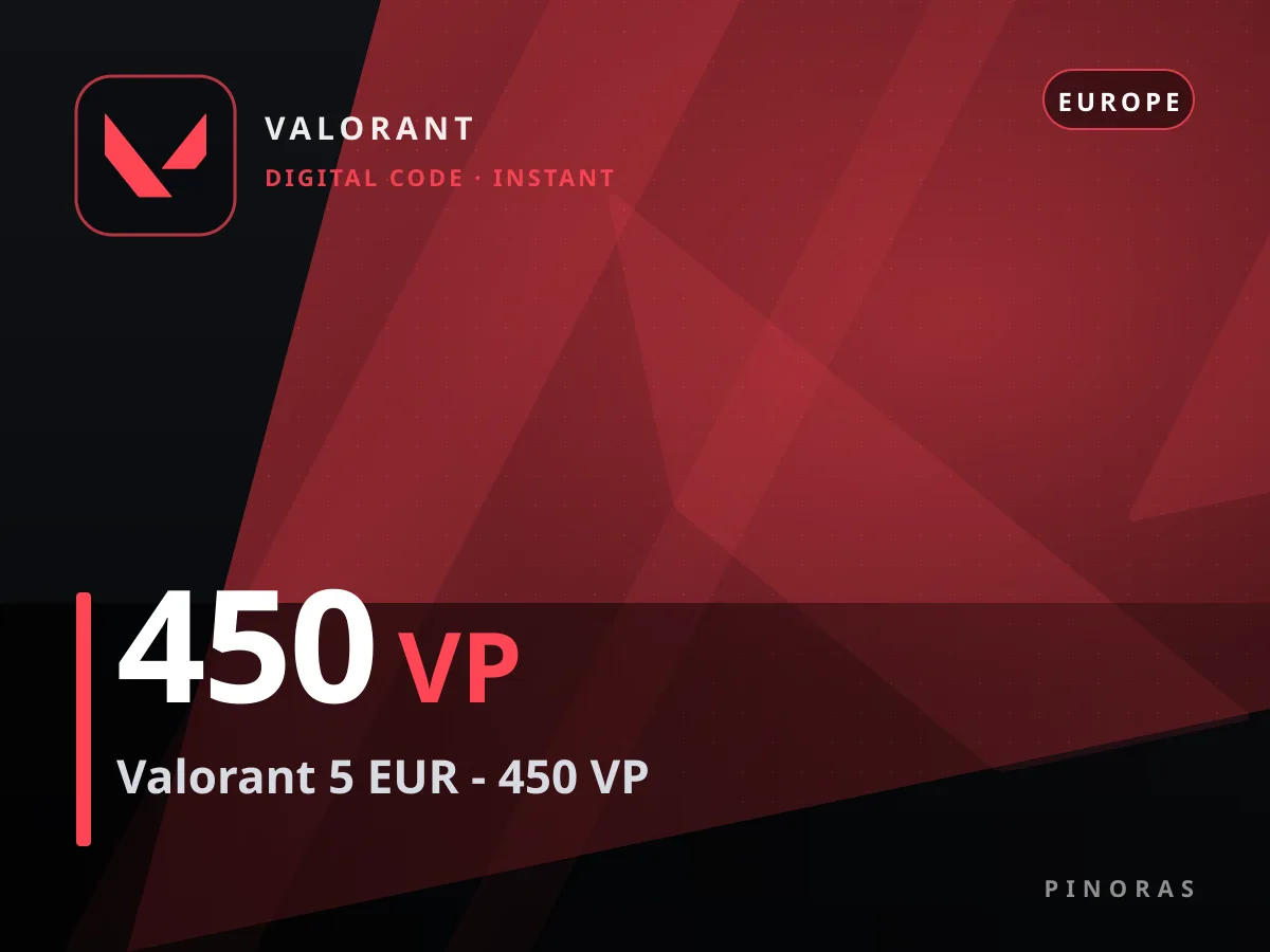Valorant 5 EUR - 450 VP — Pinoras