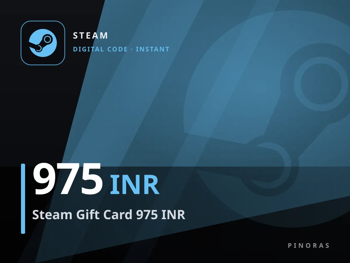 Steam Gift Card 975 INR — Pinoras
