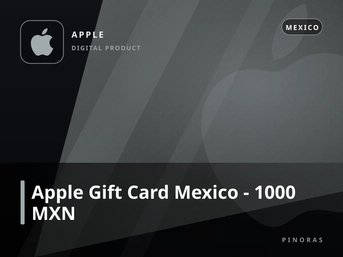 Apple Gift Card Mexico - 1000 MXN — Pinoras