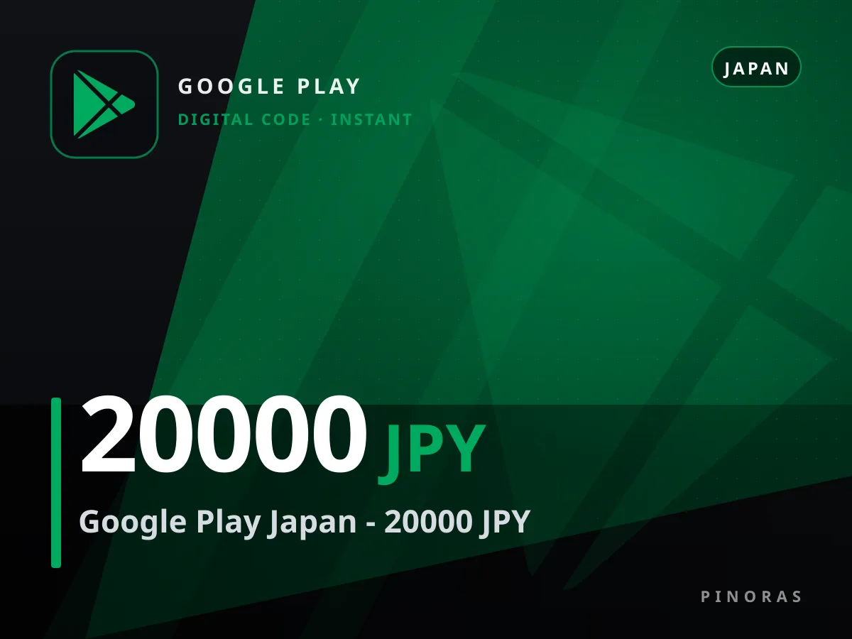 Google Play Japan - 20000 JPY — Pinoras