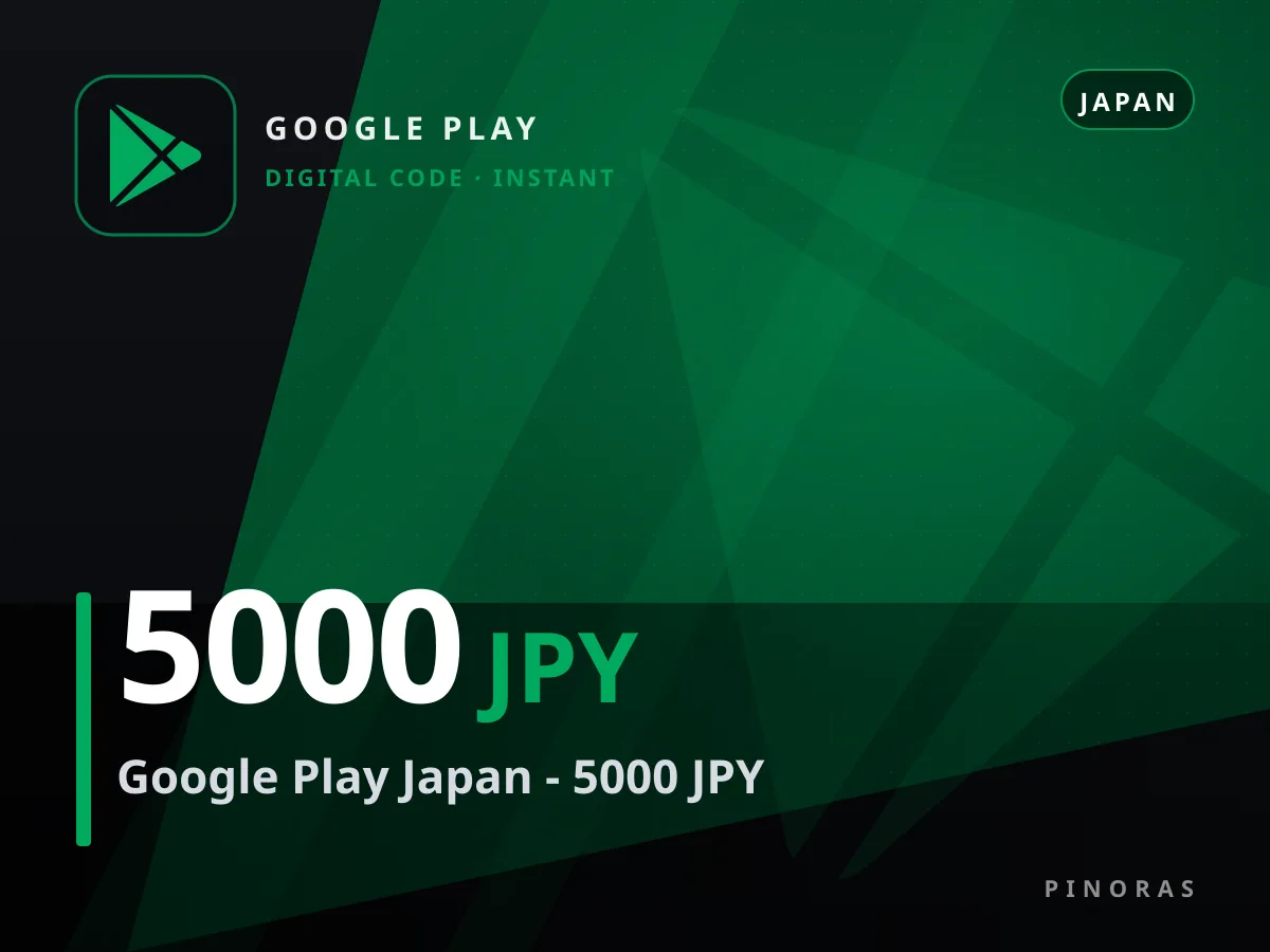 Google Play Japan - 5000 JPY — Pinoras
