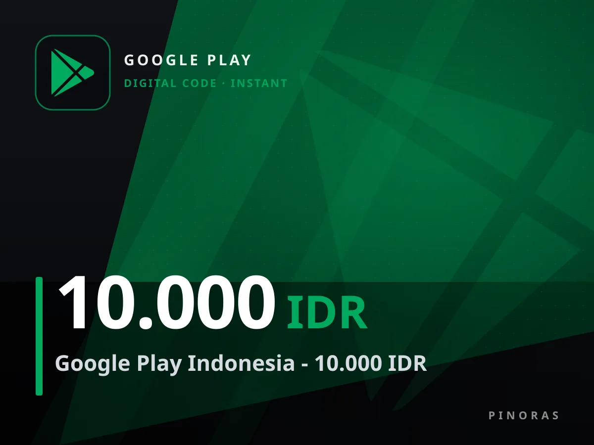 Google Play Indonesia - 10.000 IDR — Pinoras