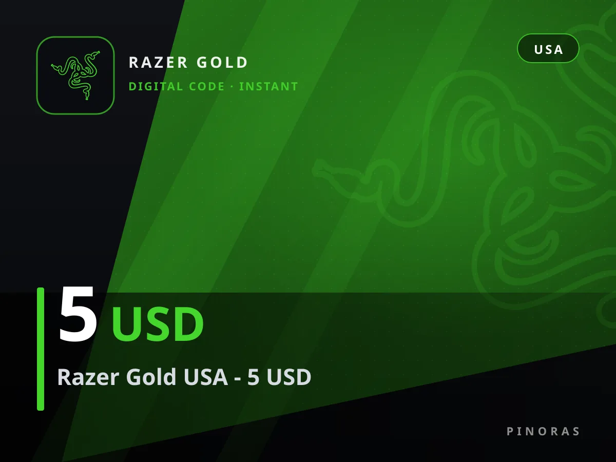 Razer Gold USA - 5 USD — Pinoras