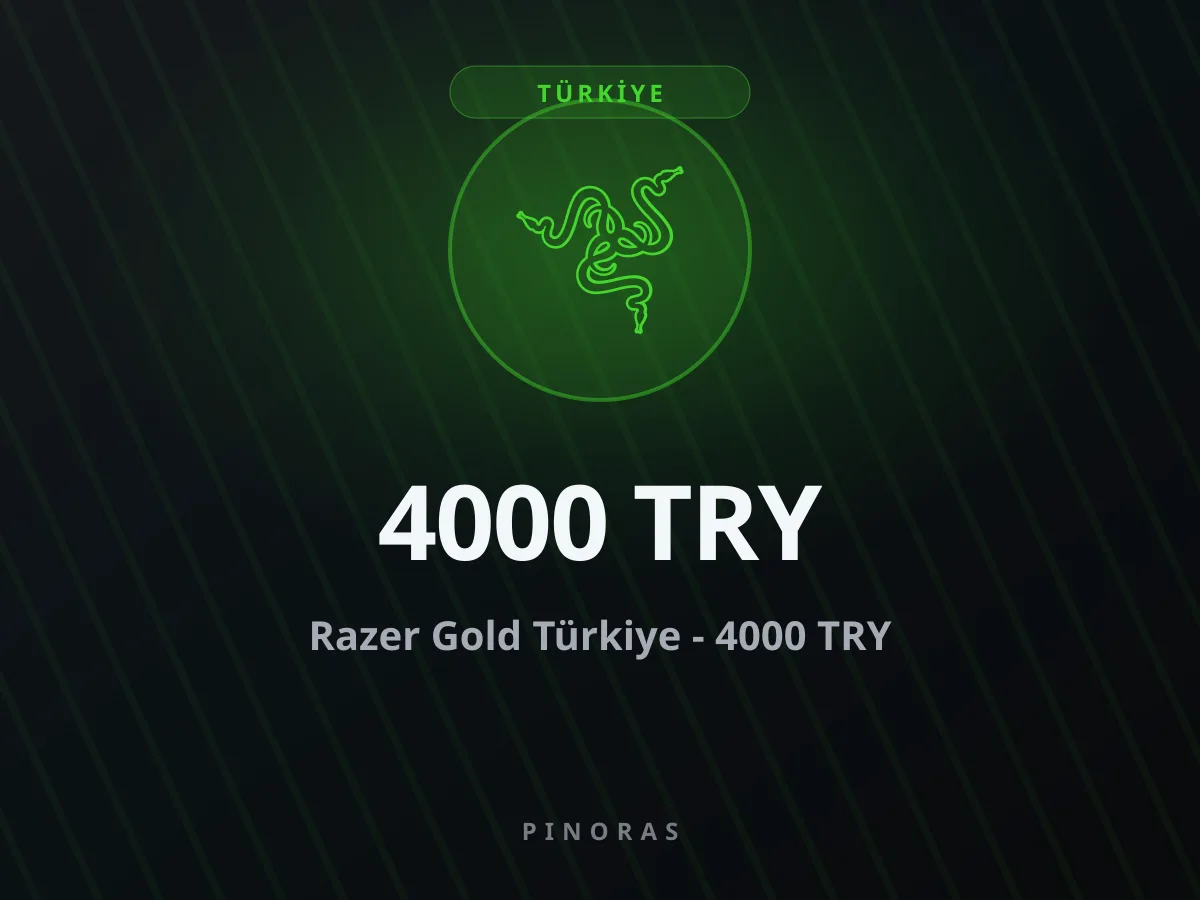 Razer Gold Türkiye - 4000 TRY — Pinoras