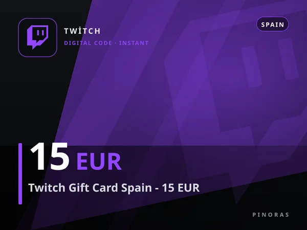 Twitch Gift Card Spain - 15 EUR