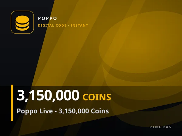 Poppo Live - 3,150,000 Coins