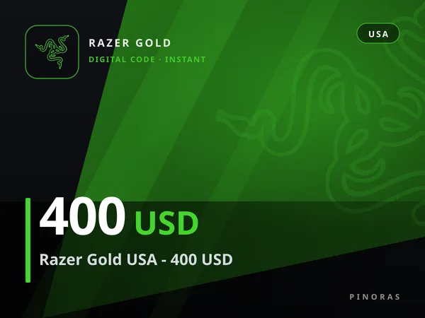 Razer Gold USA - 400 USD