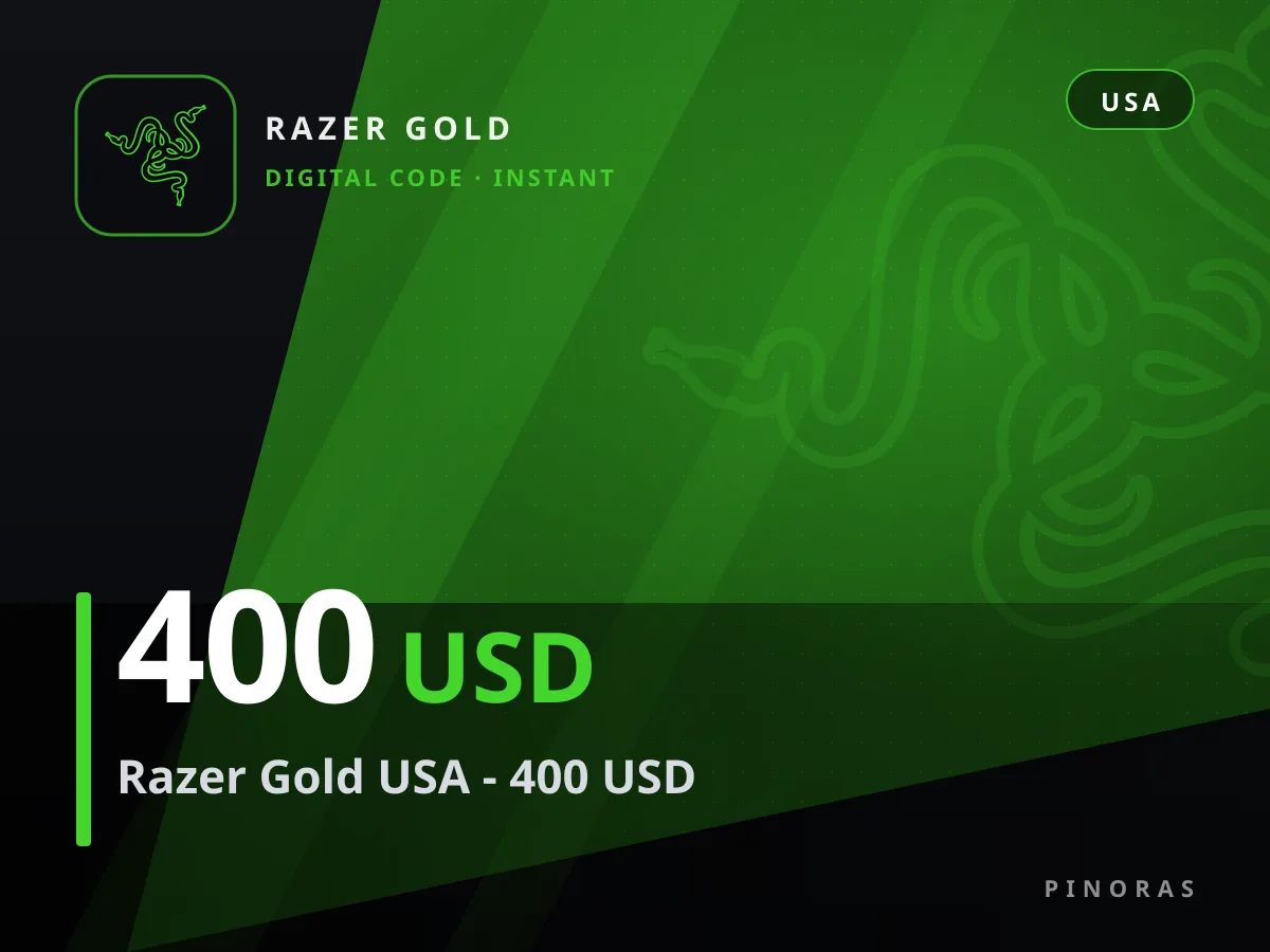 Razer Gold USA - 400 USD — Pinoras