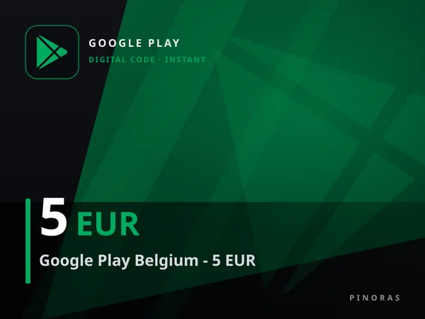 Google Play Belgium - 5 EUR