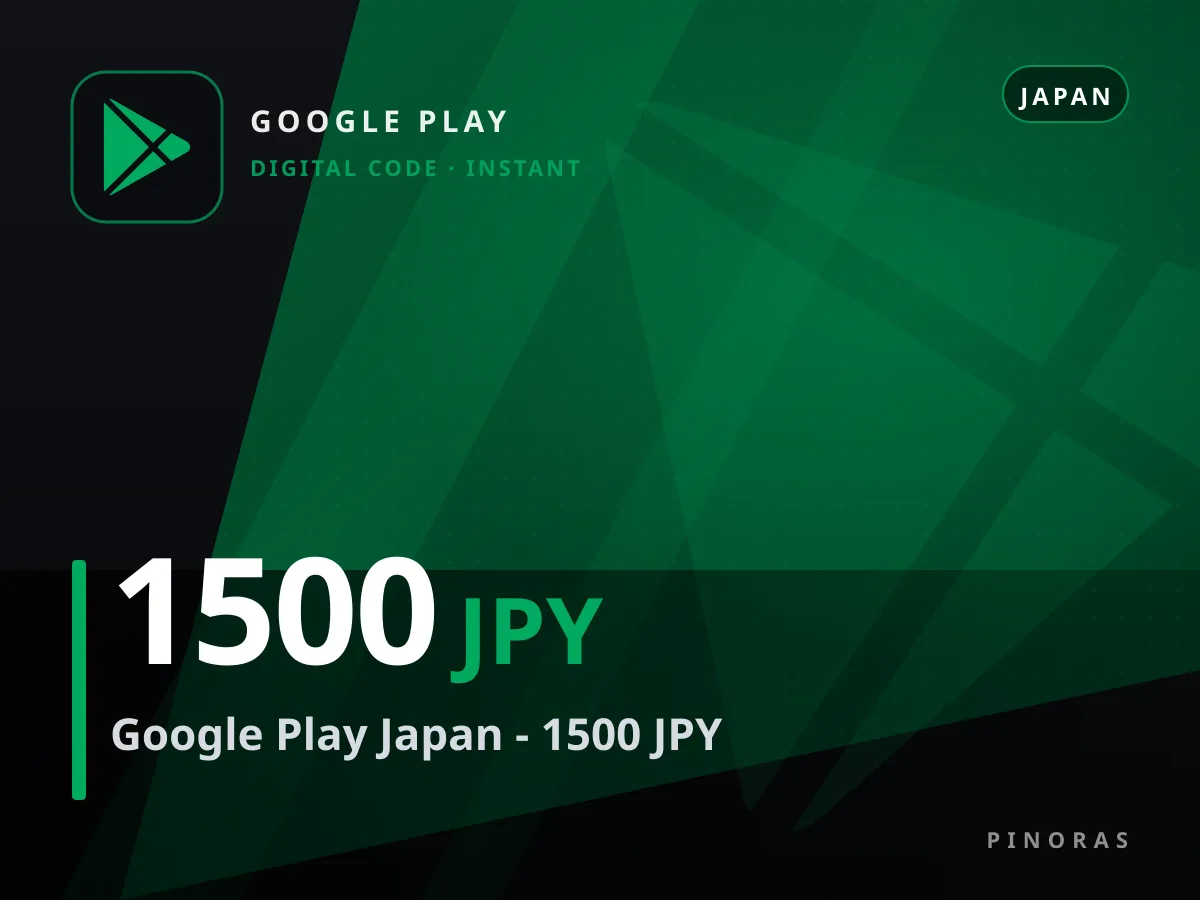 Google Play Japan - 1500 JPY — Pinoras