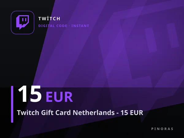 Twitch Gift Card Netherlands - 15 EUR