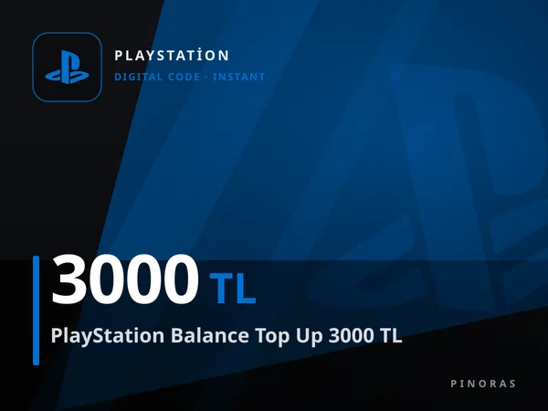 PlayStation Balance Top Up 3000 TL