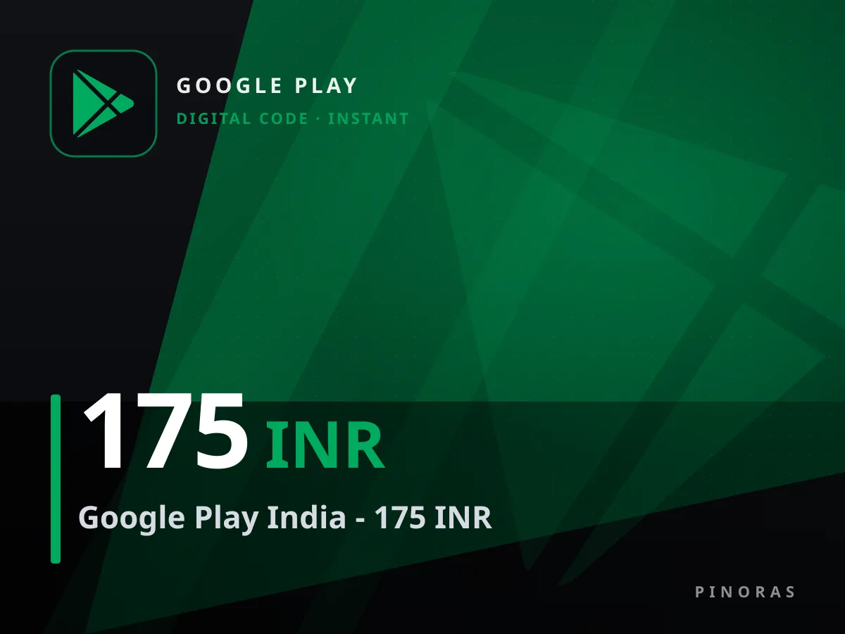 Google Play India - 175 INR — Pinoras