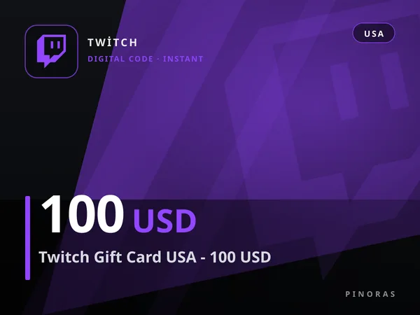 Twitch Gift Card USA - 100 USD