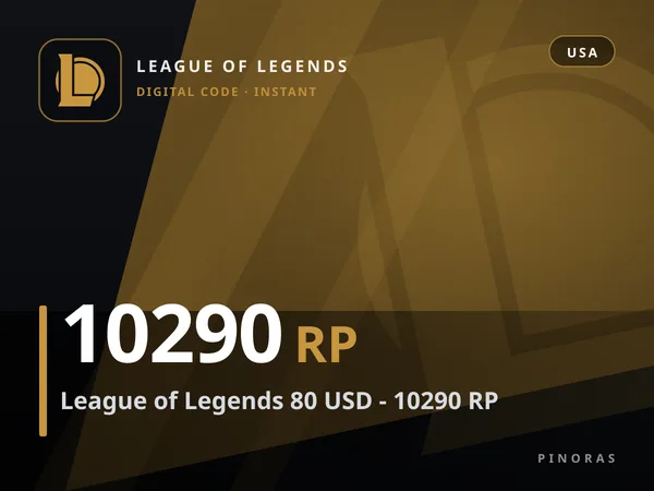 League of Legends 80 USD - 10290 RP