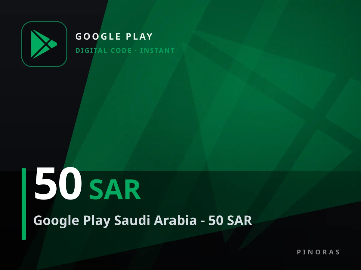 Google Play Saudi Arabia - 50 SAR — Pinoras