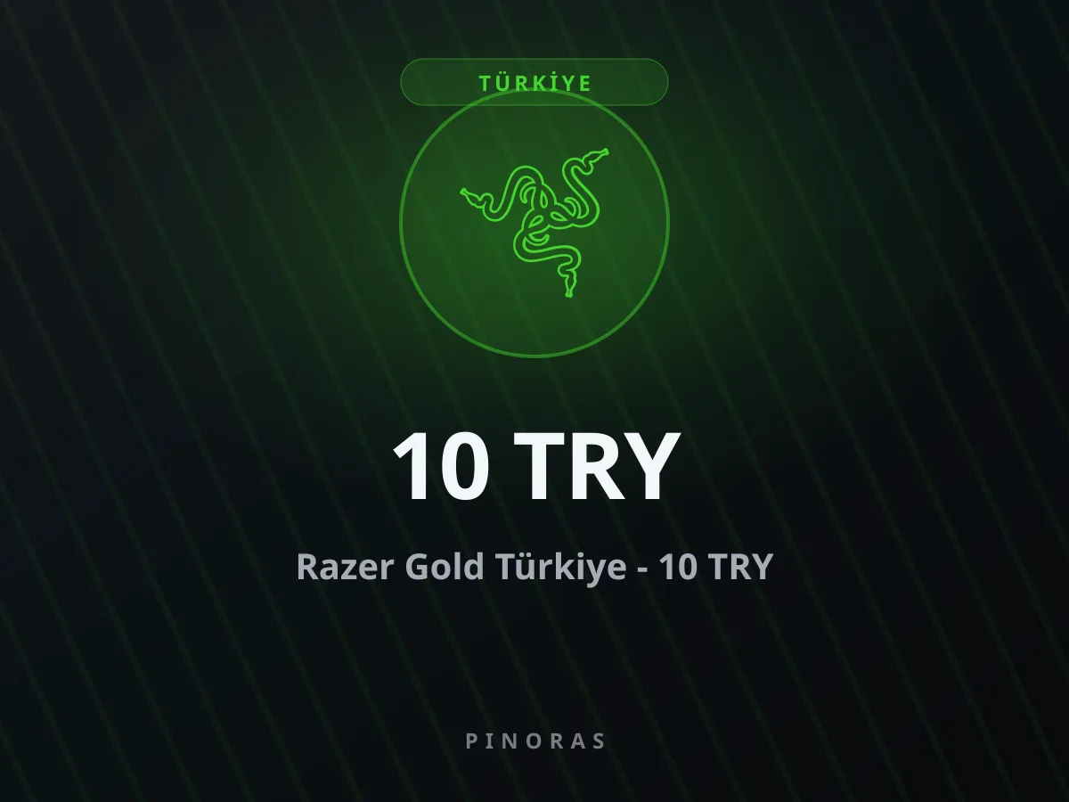 Razer Gold Türkiye - 10 TRY — Pinoras