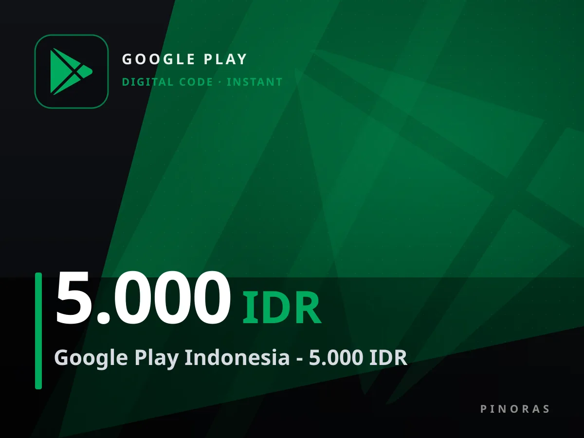 Google Play Indonesia - 5.000 IDR — Pinoras