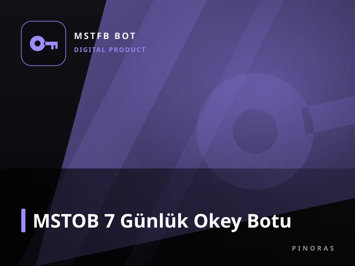 MSTOB 7 Günlük Okey Botu — Pinoras