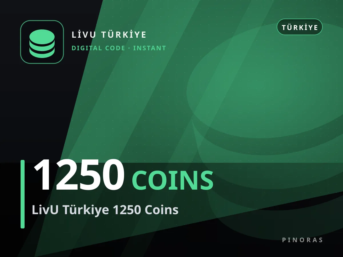 LivU Türkiye 1250 Coins — Pinoras