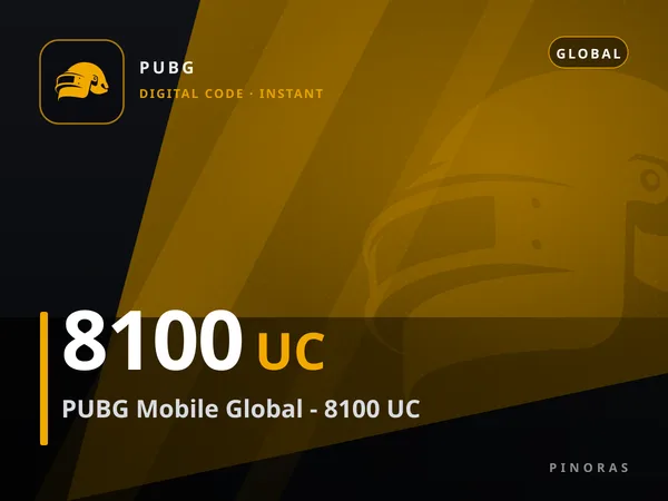 PUBG Mobile Global - 8100 UC
