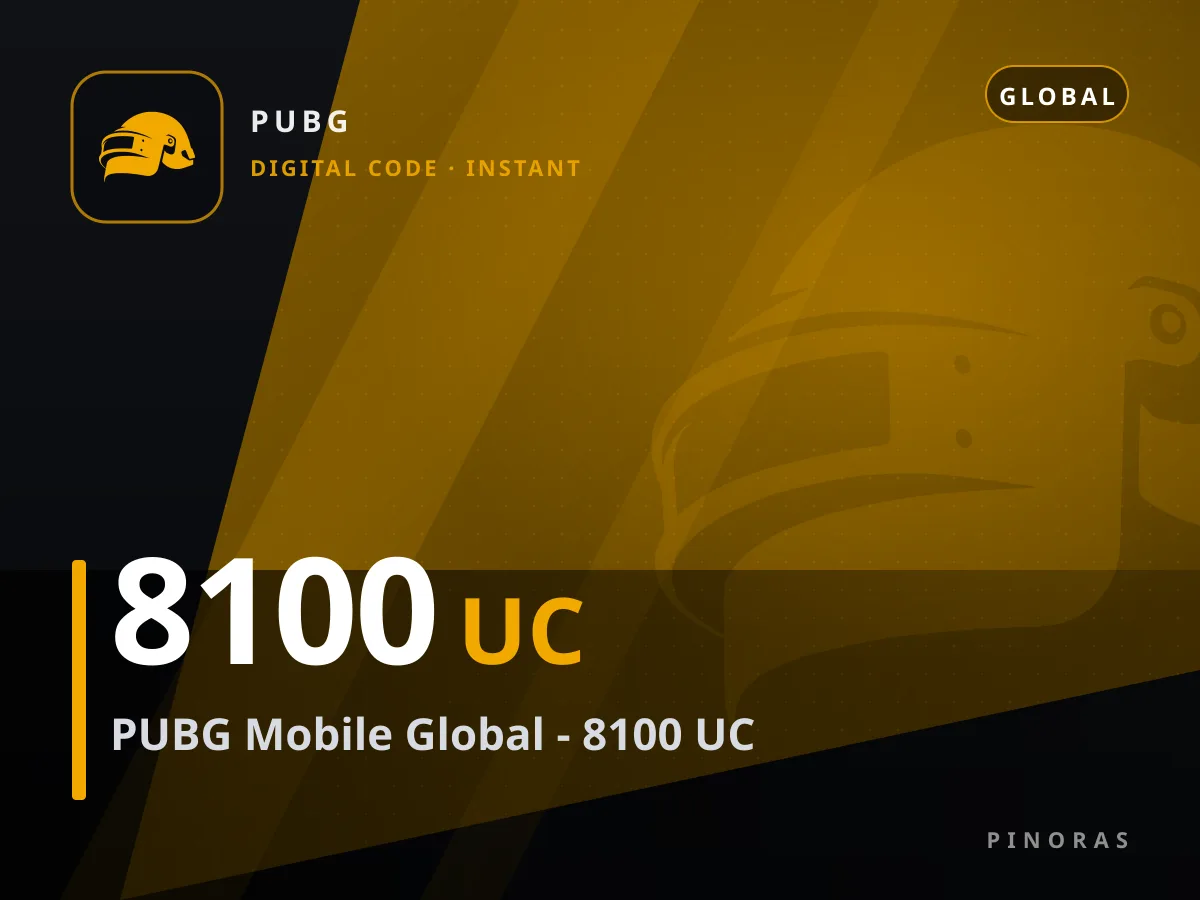 PUBG Mobile Global - 8100 UC — Pinoras